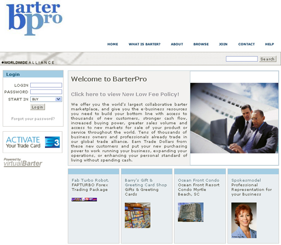 Marketplace Home Page